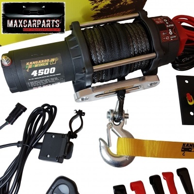 Guincho elétrico KANGAROO WINCH 4500 com cabo de aço e gancho