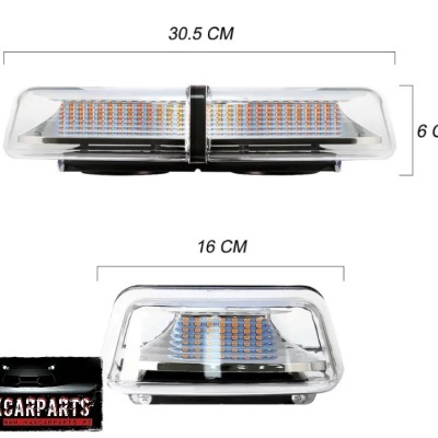 Luz de carro retangular com LEDs e logotipo MAXCARPARTS