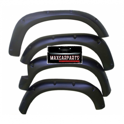 Extensores de guarda-lamas pretos para automóvel com etiqueta Maxcarparts