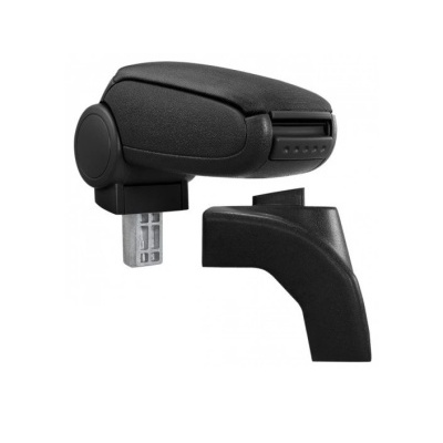 apoio de braço preto para automóvel com base de suporte