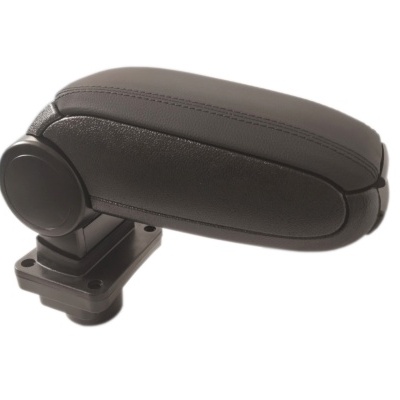 Apoio de braço para carro preto com base plástica