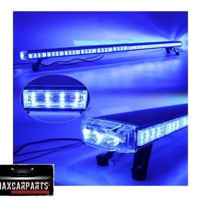 Barra de luz LED azul para automóveis com fios e logótipo MAXCARPARTS