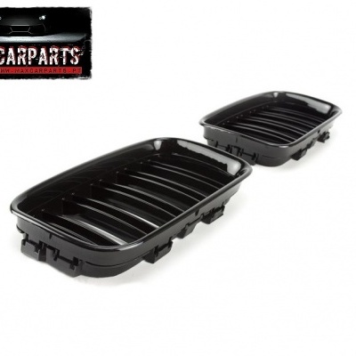 Par de grelhas frontais pretas para automóvel com logotipo MAXCARPARTS