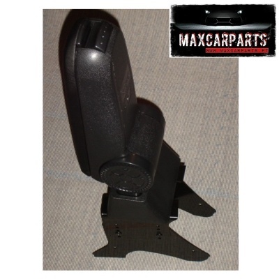 Braço de banco de automóvel preto com suporte metálico