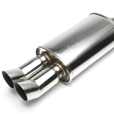 Silenciador de escape automóvel em aço inoxidável