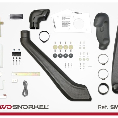 Conjunto de snorkel Bravo Snorkel Ref. SMM8 com peças e acessórios