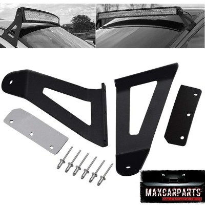 Suporte de lâmpada LED de barra para teto de automóvel com parafusos e chapas