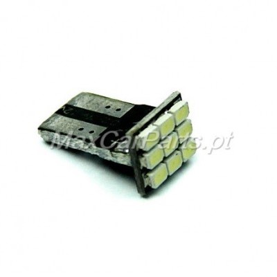 Lâmpada LED automóvel pequena com 9 LEDs brancos