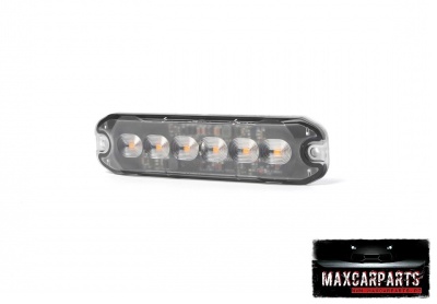 Farol dianteiro LED com seis luzes e etiqueta MAXCARPARTS