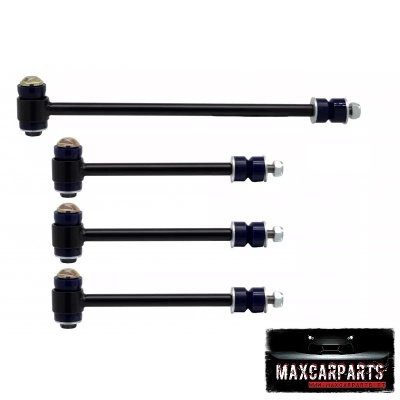 Conjunto de barras estabilizadoras pretas com parafusos e porcas