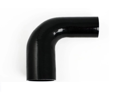 manga de borracha preta em forma de cotovelo