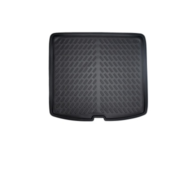 Tapete de porta-malas preto para automóvel com padrão antiderrapante
