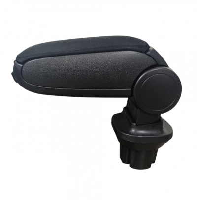 Apoio de braço para carro preto com almofada e base ajustável