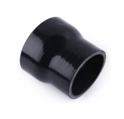 Manga de silicone preta cónica com acabamento brilhante