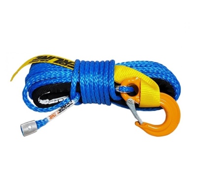 Corda azul com gancho laranja