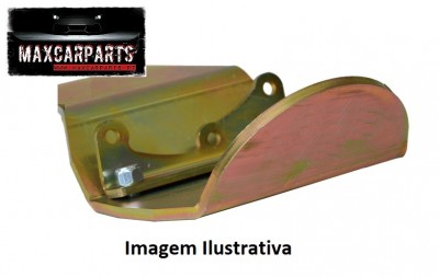 Suporte metálico dourado para automóvel