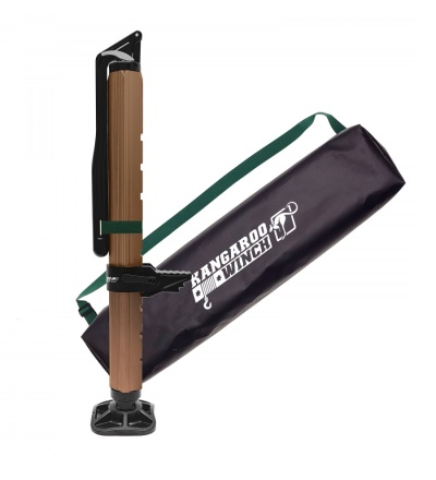 Manivela de guincho de madeira e metal com bolsa preta KANGAROO WINCH