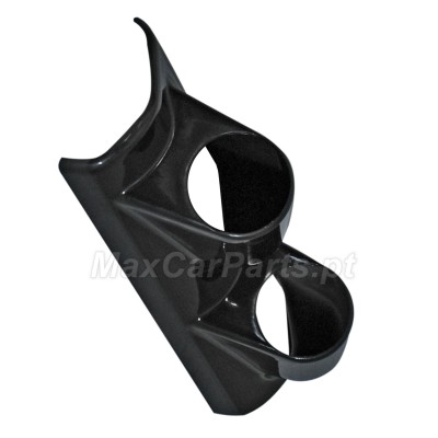 Suporte preto com dois orifícios circulares para veículo