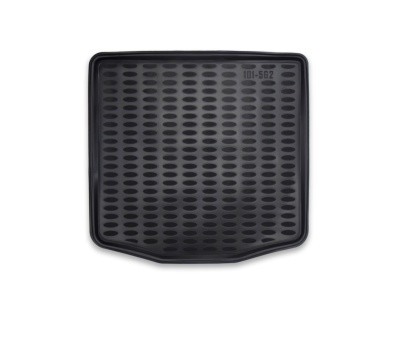 Tapete preto com padrão oval e código 101-562