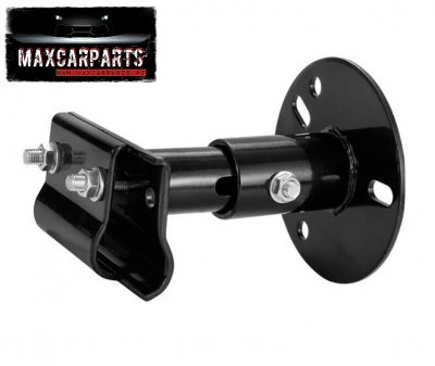 Suporte metálico preto para carro com parafusos e logotipo MAXCARPARTS