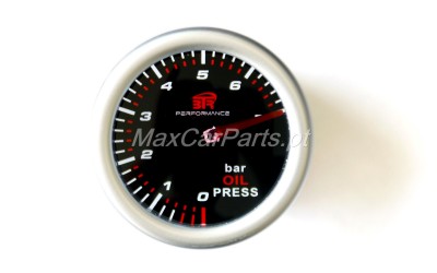 Manómetro redondo de pressão de óleo com escala de 0 a 7 bar