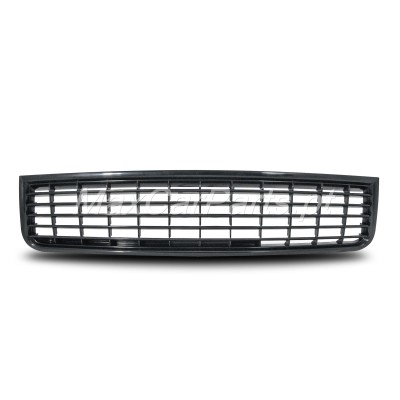 Grelha preta para automóvel com barras horizontais e verticais