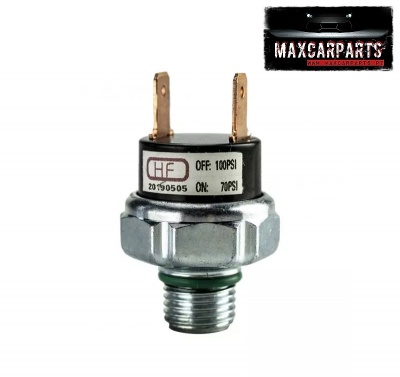 Sensor hidráulico com etiqueta e terminais dourados