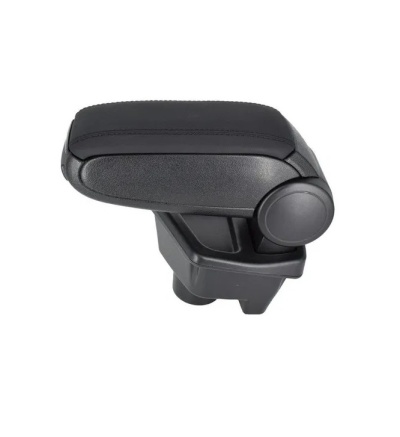 Apoio de braço preto para carro com base ajustável