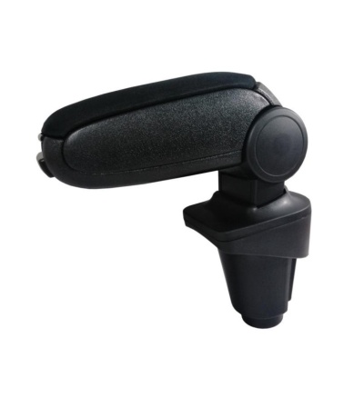 apoio de braço preto para carro com base ajustável