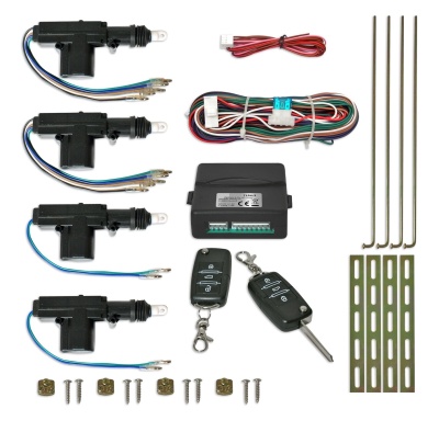 Kit de automação automóvel com atuadores lineares, cabos, controle, comandos remotos e acessórios
