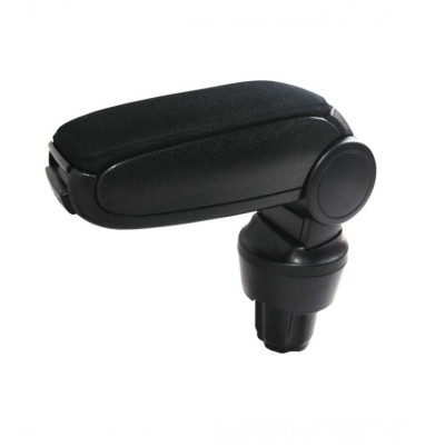 Apoio de braço preto para automóvel em fundo branco