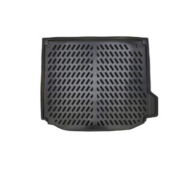 Tapete de borracha preto para carro com padrão texturizado