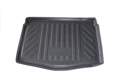Tapete de carro preto com textura e relevos