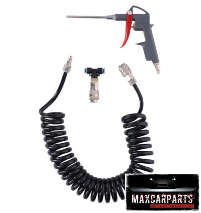 Conjunto de pistola de ar comprimido com mangueira e acessório