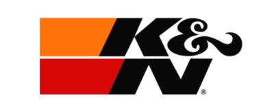 Logótipo K&N com fundo laranja e vermelho