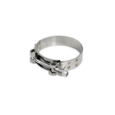 Abraçadeira metálica prateada ajustável com parafuso