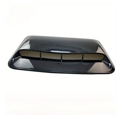 Entrada de ar automóvel em plástico preto brilhante