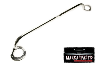 Suporte metálico cromado articulado com logótipo MAXCARPARTS