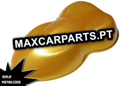 Produto pintado dourado metalizado com texto MAXCARPARTS.PT