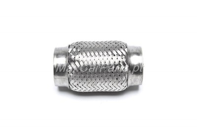 Peça metálica flexível para escape de automóvel em aço inoxidável