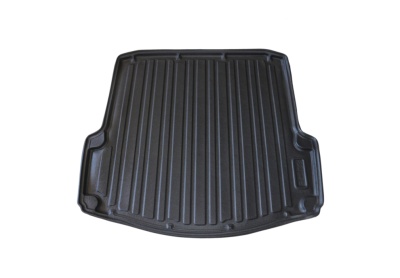Tapete preto de porta-malas para carro com textura e relevo