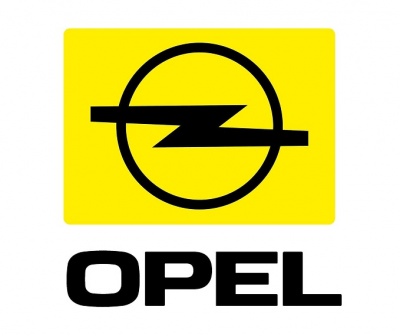 Logótipo Opel em amarelo e preto