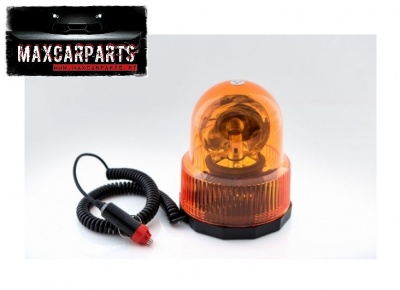 Luz de aviso rotativa âmbar com cabo e ficha para isqueiro