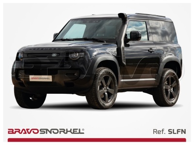 SUV preto com snorkel e texto BRAVOSNORKEL Ref. SLFN