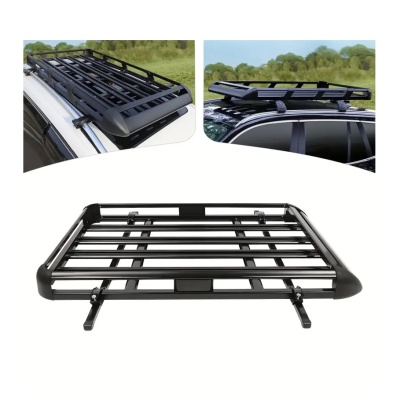 Suporte de bagagem preto para tejadilho de carro