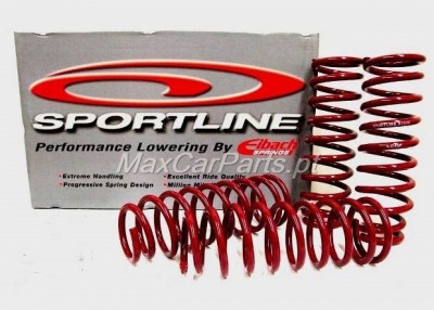 Conjunto de molas de suspensão vermelhas com caixa SPORTLINE