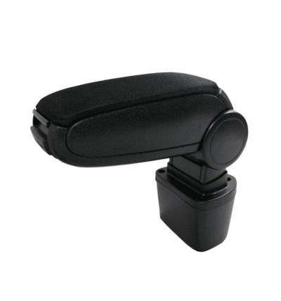 Apoio de braço para automóvel preto com suporte almofadado