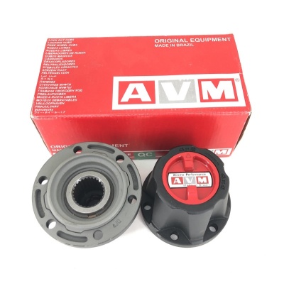 Kit de equipamento AVM com peças metálicas e caixa vermelha