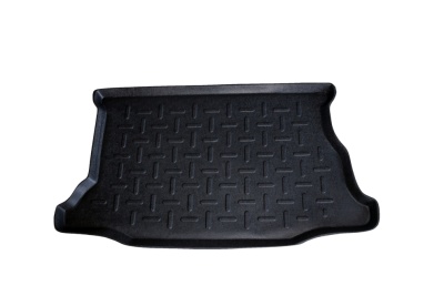 Tapete preto de borracha com textura geométrica