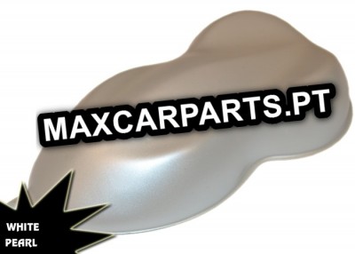 Capa de amostra de tinta branca pérola brilhante